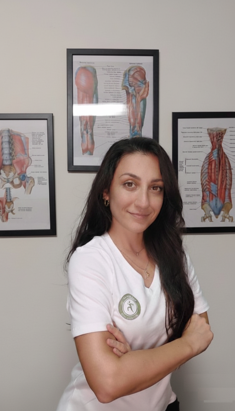 Dr.ssa Michelle Abbate - Kinesiologa e Massoterapista nel suo studio